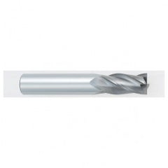 11mm Dia. x 70mm Overall Length 4-Flute Square End Solid Carbide SE End Mill-Round Shank-Center Cutting-TiALN - Exact Tooling