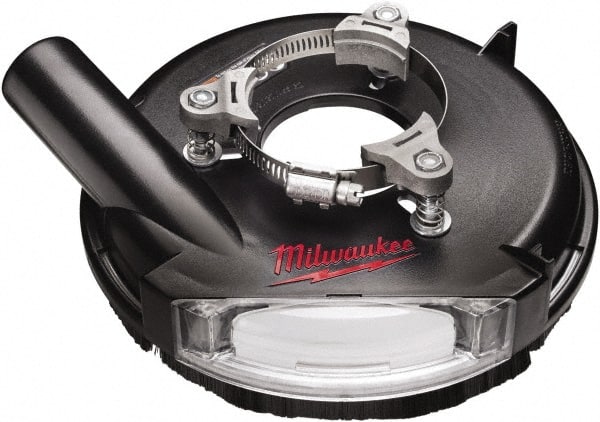 Milwaukee Tool - 7" Diam Grinder Dust Shroud - For Use with Sanders/Grinders - Exact Tooling
