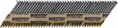 Stanley Bostitch - 11 Gauge 0.131" Shank Diam 3-1/2" Long Framing Nails for Power Nailers - Steel, Bright Finish, Smooth Shank, Angled Stick Paper Tape Collation, Round Head - Exact Tooling
