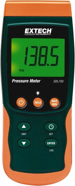 Extech - 29 Max psi, 0.5% Accuracy, Pressure Meter - Exact Tooling