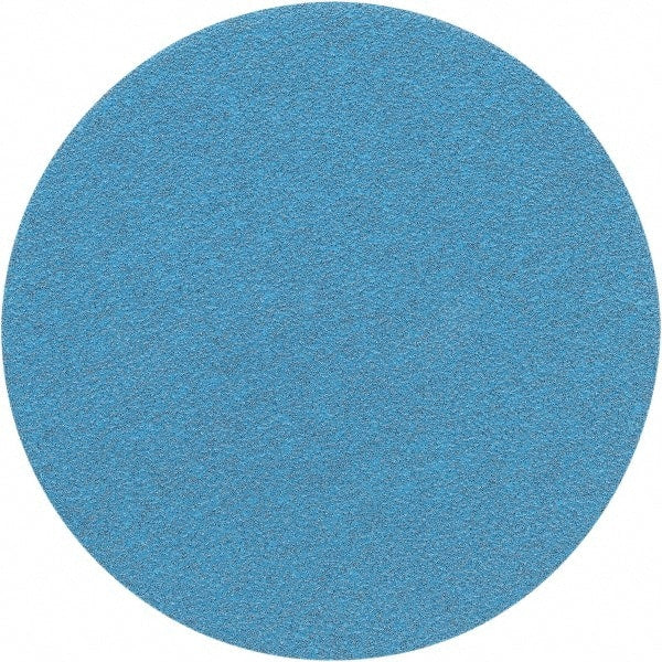 Porter-Cable - 5" Diam, 320 Grit Zirconia Alumina Adhesive PSA Disc - Extra Fine Grade, Tan, C Weighted Backing, Flexible, 13,000 Max RPM - Exact Tooling