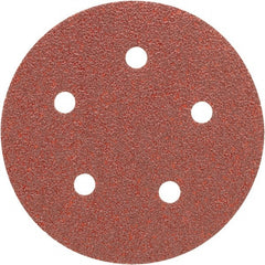 Porter-Cable - 5" Diam, 180 Grit Aluminum Oxide Adhesive PSA Disc - Very Fine Grade, Tan, C Weighted Backing, Flexible, 13,000 Max RPM - Exact Tooling
