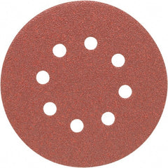 Porter-Cable - 5" Diam, 180 Grit Aluminum Oxide Adhesive PSA Disc - Very Fine Grade, Tan, C Weighted Backing, Flexible, 13,000 Max RPM - Exact Tooling