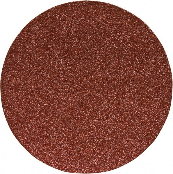 Porter-Cable - 6" Diam, 80 Grit Aluminum Oxide Adhesive PSA Disc - Medium Grade, Tan, C Weighted Backing, Flexible, 13,000 Max RPM - Exact Tooling