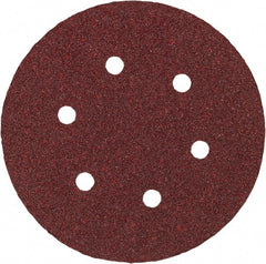 Porter-Cable - 6" Diam, 180 Grit Aluminum Oxide Adhesive PSA Disc - Very Fine Grade, Tan, C Weighted Backing, Flexible, 13,000 Max RPM - Exact Tooling