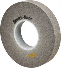 3M - 10" Diam, 2" Face Width, 5" Center Hole, Fine Grade, Silicon Carbide Deburring Wheel - Convolute, Soft Density 9 Grade, 3,600 RPM - Exact Tooling
