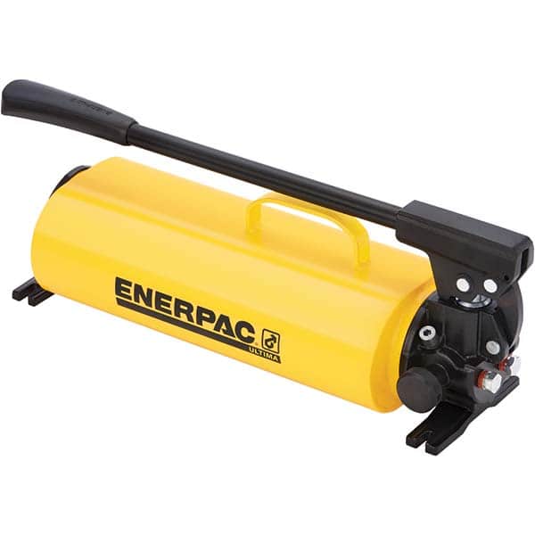 Enerpac - Manual Hydraulic Pumps Number of Stages: 2.000 Oil Volume Per Stroke (Cu. In.): 1.00 - Exact Tooling