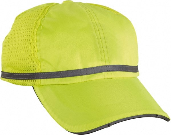 Ergodyne - Size Universal, General Purpose Baseball Cap - Lime Solid Pattern, Polyester - Exact Tooling