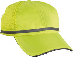 Ergodyne - Size Universal, General Purpose Baseball Cap - Lime Solid Pattern, Polyester - Exact Tooling