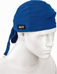 Ergodyne - Size Universal Cooling Tie Hat - Terry Cloth, Tie Closure, Blue, Solid Pattern - Exact Tooling