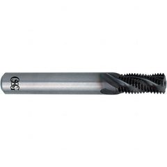 OSG - M6x1.00 Metric, 0.1772" Cutting Diam, 3 Flute, Solid Carbide Helical Flute Thread Mill - Internal Thread, 13mm LOC, 60mm OAL, 6mm Shank Diam - Exact Tooling
