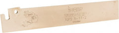 Iscar - 0.685" Blade Height, 1.65mm Blade Width, 110mm OAL, Neutral Cut, Single End Indexable Cut-Off Blade - TGFS Blade, Tang-Grip Series - Exact Tooling