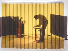 Singer Safety - 8' High x 6' Wide x 0.08mm Thick Vinyl Welding Strip Curtain - Bronze - Exact Tooling
