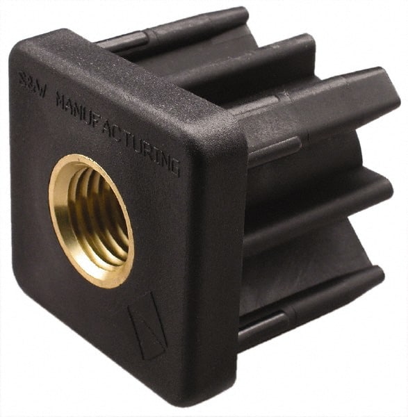 Gibraltar - 1-1/2" Tube, 3/8-16 Thread, 1,000 Lb Capacity, Square Tube End - 0.065" Tube Wall, 1-1/2" Square - Exact Tooling