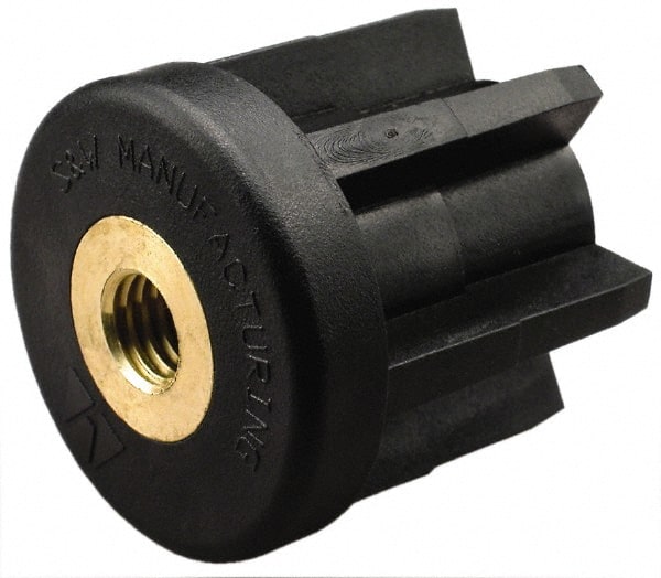 Gibraltar - 1-1/2" Tube, 3/4-10 Thread, 1,000 Lb Capacity, Round Tube End - 0.065" Tube Wall - Exact Tooling