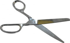 Heritage Cutlery - 4-1/4" LOC, 9" OAL Chrome Plated Standard Shears - Right Hand, Metal Straight Handle, For General Purpose Use - Exact Tooling