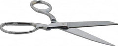 Heritage Cutlery - 3-1/2" LOC, 8-1/2" OAL Chrome Plated Standard Shears - Right Hand, Metal Offset Handle, For General Purpose Use - Exact Tooling