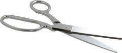 Heritage Cutlery - 4" LOC, 9" OAL Chrome Plated Standard Shears - Right Hand, Metal Offset Handle, For General Purpose Use - Exact Tooling