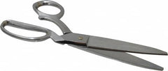 Heritage Cutlery - 4-3/4" LOC, 10" OAL Chrome Plated Standard Shears - Right Hand, Metal Bent Handle, For General Purpose Use - Exact Tooling