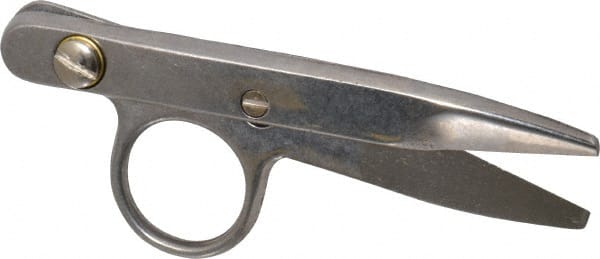 Heritage Cutlery - 1-3/8" LOC, 4-1/2" OAL Stainless Steel Standard Thread Clips - Right Hand, Metal Straight Handle, For Electrical - Exact Tooling