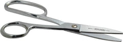 Heritage Cutlery - 3" LOC, 8-1/4" OAL Chrome Plated High Leverage Shears - Right Hand, Metal Straight Handle, For General Purpose Use - Exact Tooling