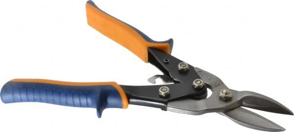 Heritage Cutlery - 1-1/2" Length of Cut, Straight Pattern Aviation Snip - 10" OAL, Vinyl Grip Handle with Soft Nonslip Pads, 18 AWG Steel Capacity - Exact Tooling