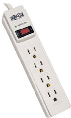 Tripp-Lite - 4 Outlets, 120 VAC15 Amps, 4' Cord, Power Outlet Strip - Floor, Keyhole Mount, 5-15 NEMA Configuration, 8" Strip - Exact Tooling