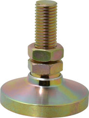 Gibraltar - 3/4-10 Bolt Thread, Studded Pivotal Stud Mount Leveling Pad & Mount - 7,400 Max Lb Capacity, 3" Base Diam - Exact Tooling