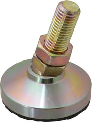 Gibraltar - 3/4-10 Bolt Thread, Studded Pivotal Stud Mount Leveling Pad & Mount - 1,800 Max Lb Capacity, 3" Base Diam - Exact Tooling