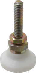 Gibraltar - 1/4-20 Bolt Thread, Studded Pivotal Stud Mount Leveling Pad & Mount - 200 Max Lb Capacity, 1" Base Diam - Exact Tooling