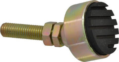 Gibraltar - 240 Lb Capacity, 1/2-13 Thread, 3-3/4" OAL, Zinc Stud, Studded Socket Mount Leveling Mount - 2" Stud Length, 1-7/8" Base Diam, Zinc Pad, 3/4" Hex - Exact Tooling