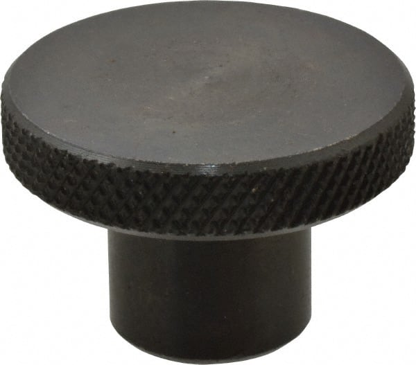 Gibraltar - 1-1/2" Head, Knurled Knob - Tapped, Steel - Exact Tooling