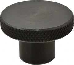 Gibraltar - 1-1/2" Head, Knurled Knob - Tapped, Steel - Exact Tooling