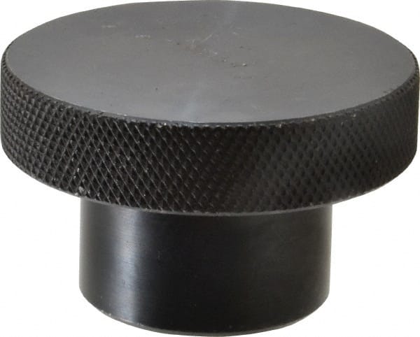 Gibraltar - 2-1/2" Head, Knurled Knob - Tapped, Steel - Exact Tooling