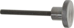 Gibraltar - 1-1/2" Head, Knurled Knob - Threaded Stem, Steel - Exact Tooling