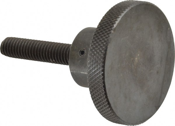 Gibraltar - 2" Head, Knurled Knob - Threaded Stem, Steel - Exact Tooling