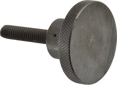 Gibraltar - 2" Head, Knurled Knob - Threaded Stem, Steel - Exact Tooling