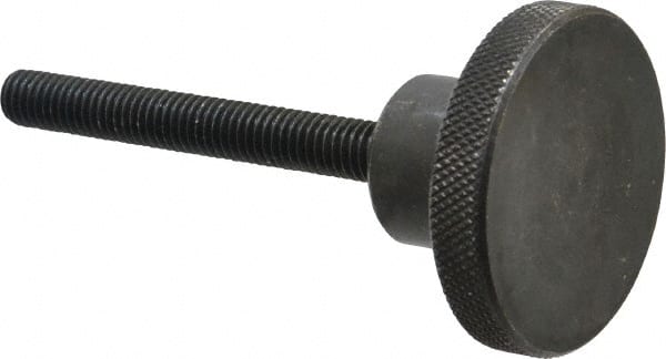 Gibraltar - 2" Head, Knurled Knob - Threaded Stem, Steel - Exact Tooling