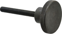 Gibraltar - 2" Head, Knurled Knob - Threaded Stem, Steel - Exact Tooling