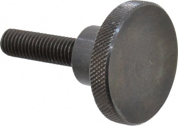 Gibraltar - 2" Head, Knurled Knob - Threaded Stem, Steel - Exact Tooling