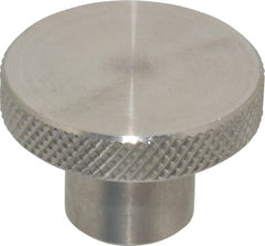 Gibraltar - 1-1/2" Head, Knurled Knob - Reamed, Stainless Steel - Exact Tooling