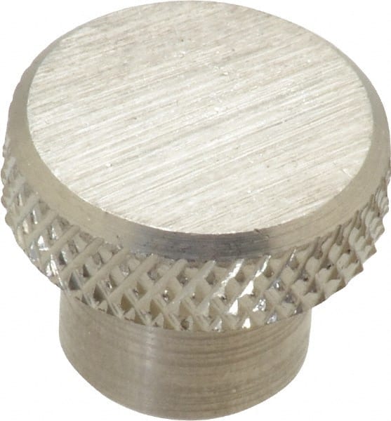 Gibraltar - 3/4" Head, Knurled Knob - Tapped, Stainless Steel - Exact Tooling