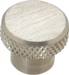 Gibraltar - 3/4" Head, Knurled Knob - Tapped, Stainless Steel - Exact Tooling