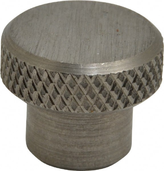 Gibraltar - 3/4" Head, Knurled Knob - Tapped, Stainless Steel - Exact Tooling