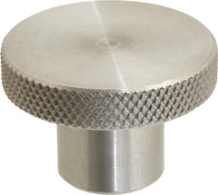 Gibraltar - 1-1/2" Head, Knurled Knob - Tapped, Stainless Steel - Exact Tooling
