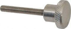 Gibraltar - 1" Head, Knurled Knob - Threaded Stem, Stainless Steel - Exact Tooling