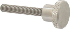 Gibraltar - 1" Head, Knurled Knob - Threaded Stem, Stainless Steel - Exact Tooling