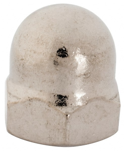 Value Collection - 3/4-10" UNC, 1-1/16" Width Across Flats, Uncoated, Stainless Steel Acorn Nut - 1-3/16" Overall Height, Grade 18-8 - Exact Tooling