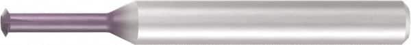 Emuge - 32 to 40 TPI, Internal Single Profile Thread Mill - #6 Noml Diam, 0.1" Cut Diam, 1/8" Shank Diam, 3 Flute, .276" Neck Length, 1-5/8" OAL, TiCN Finish - Exact Tooling