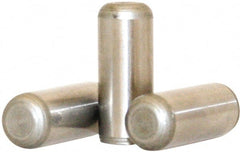 Value Collection - 3/8" Diam x 1-1/2" Pin Length 316 Stainless Steel Standard Dowel Pin - Bright Finish, 2 Beveled End - Exact Tooling
